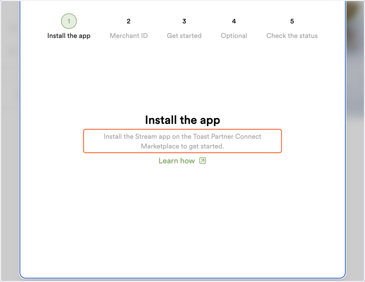 This step of the Stream pop-up window is directing you to now open Toast in a third new tab. LEAVE THIS STREAM TAB OPEN.