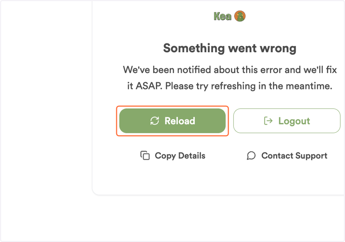 * THIS POP UP WILL HAPPEN * But have no fear, simply click on Reload
