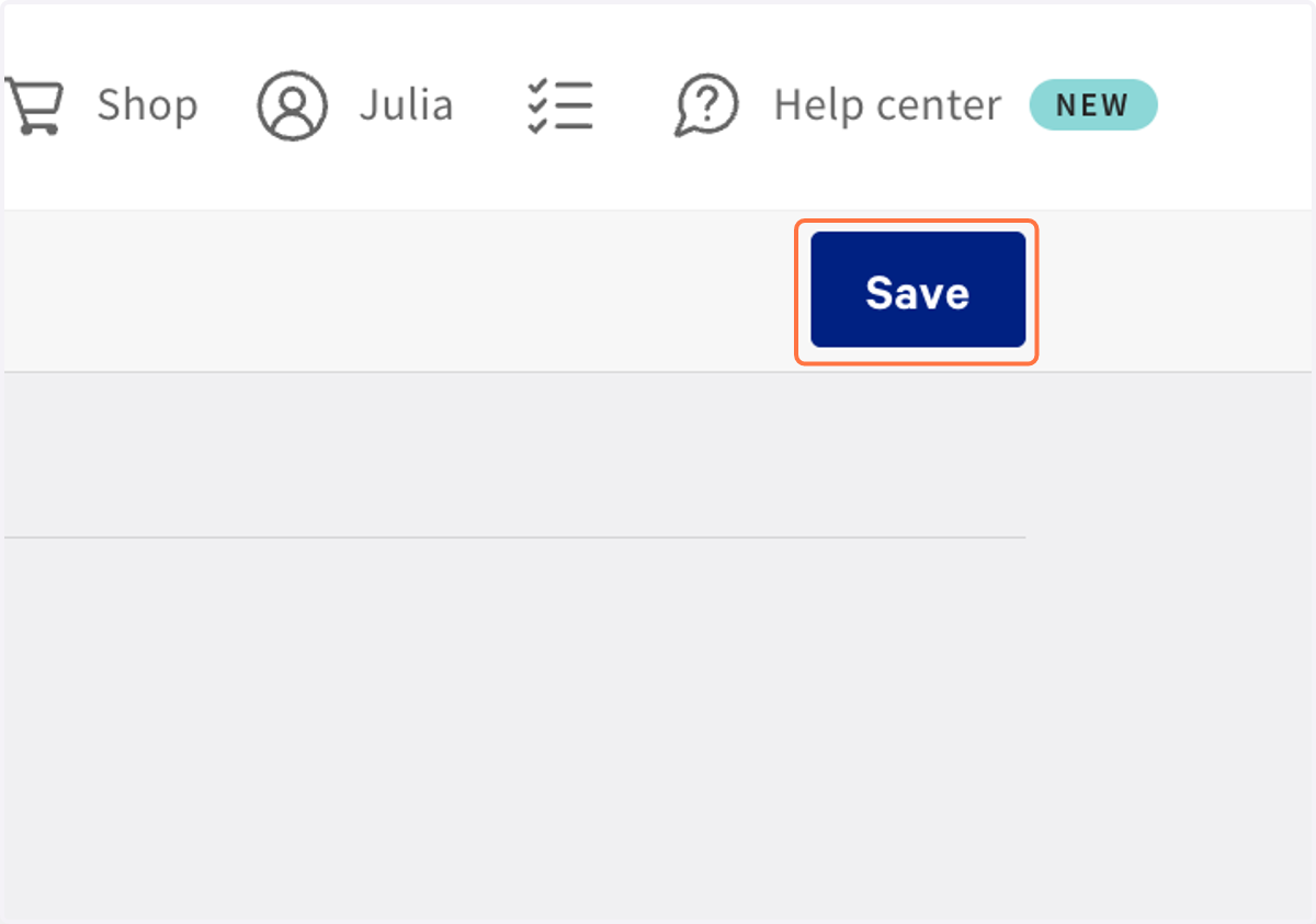 Click on Save