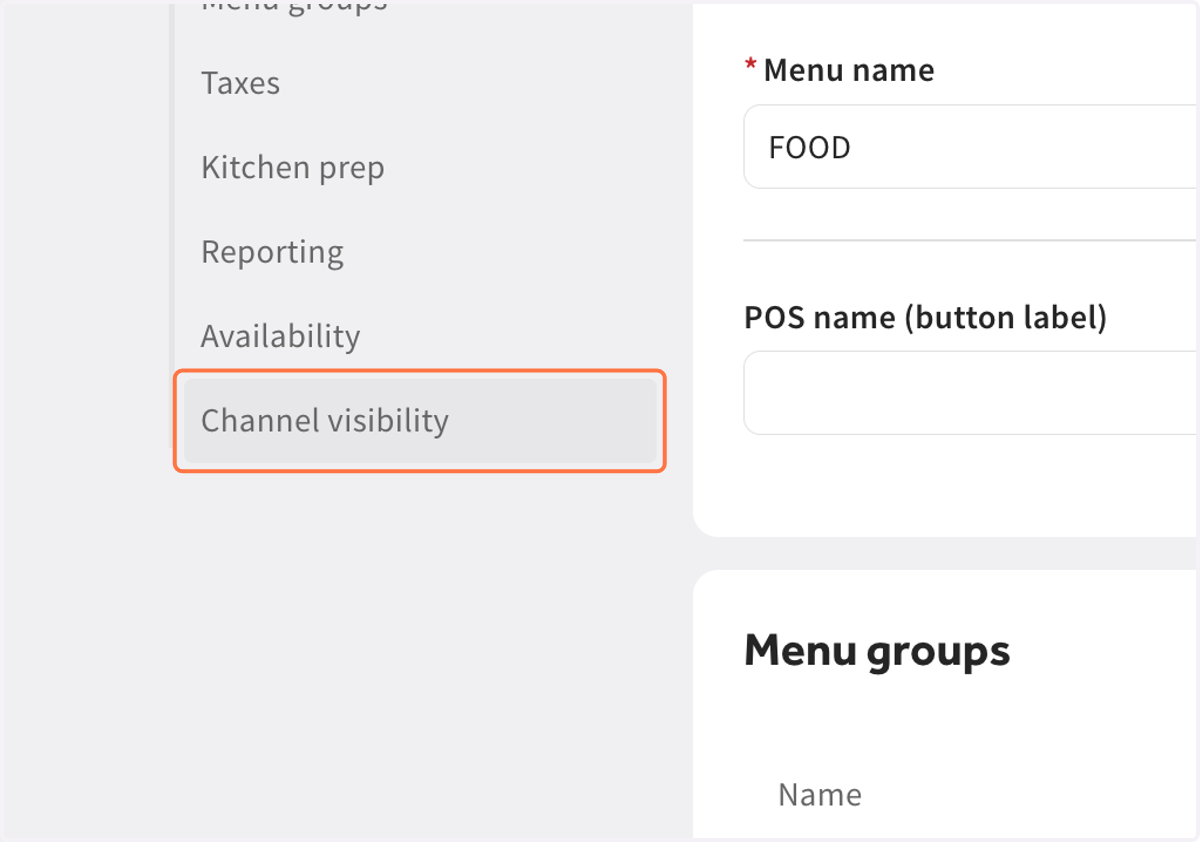 Navigate down to Channel Visibility on the left