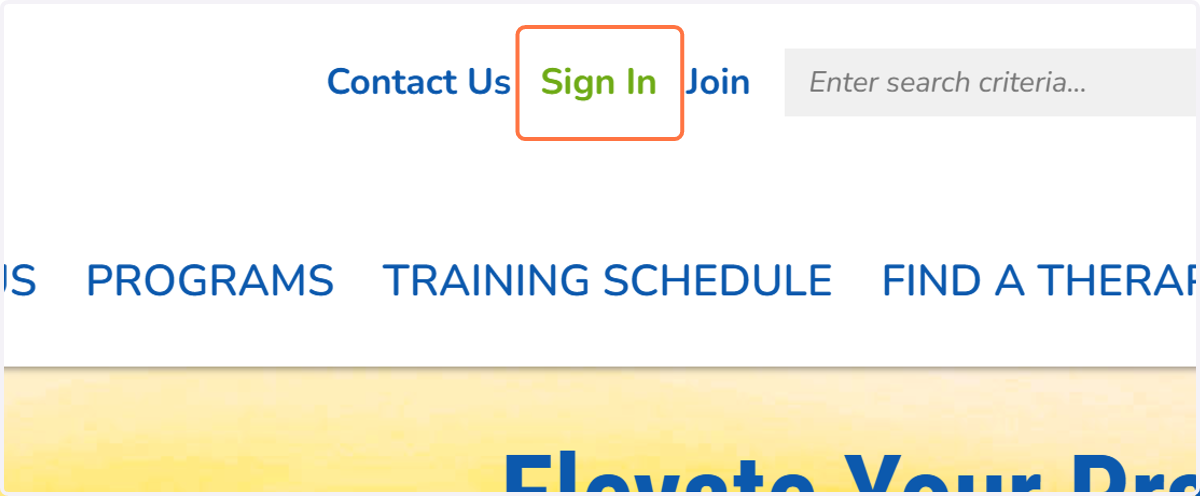Click on Sign In