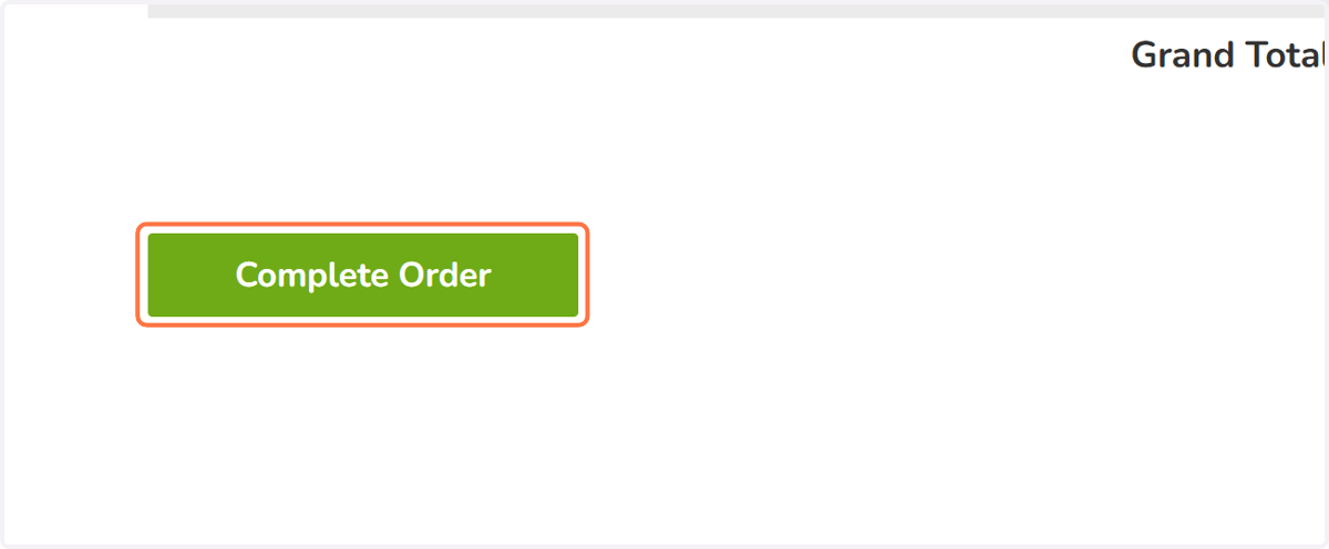 Review your information for correctness then: Click on Complete Order