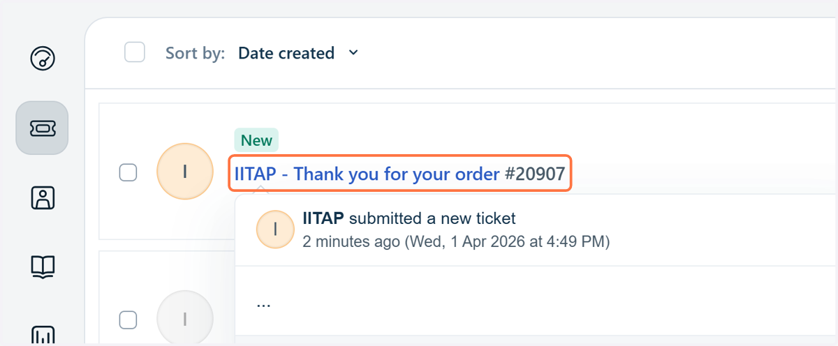 Go to your email and Click on the email titled: IITAP - Thank you for your order #20907