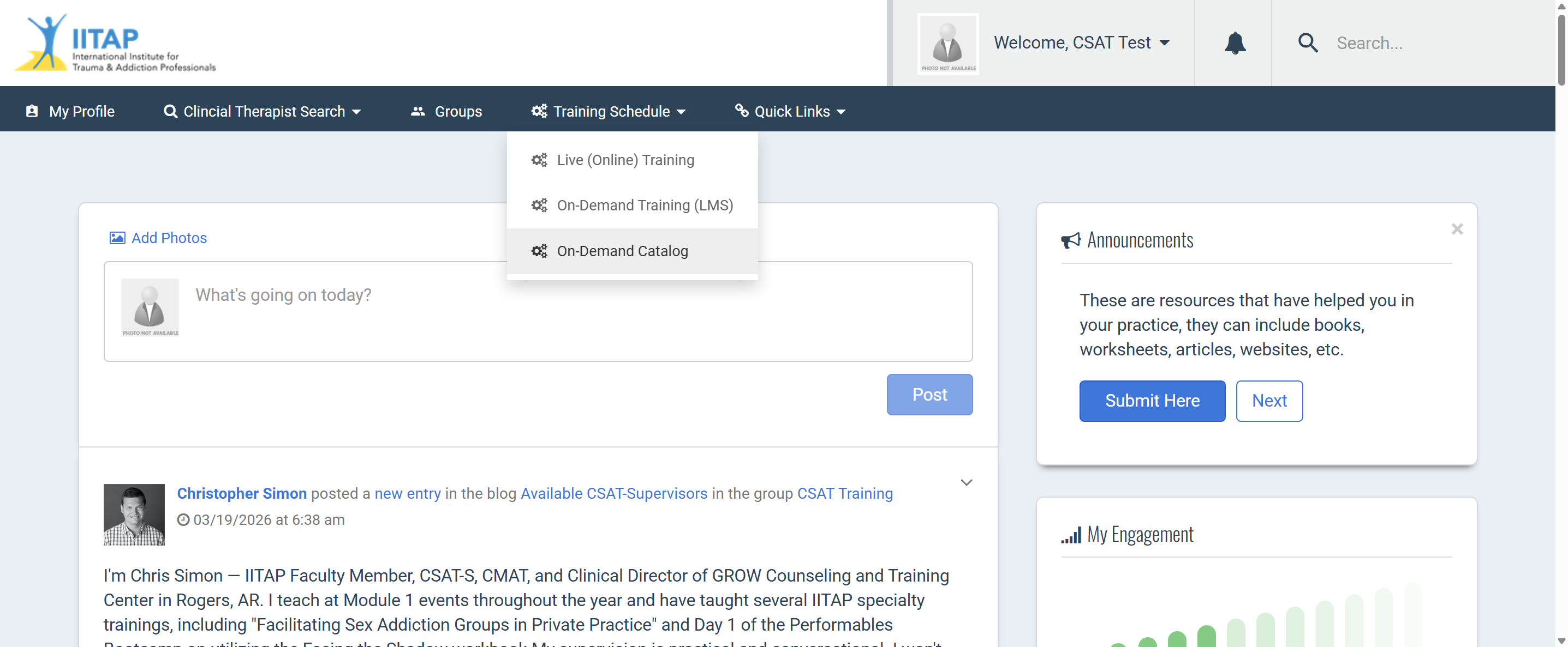 Click on On-Demand Catalog