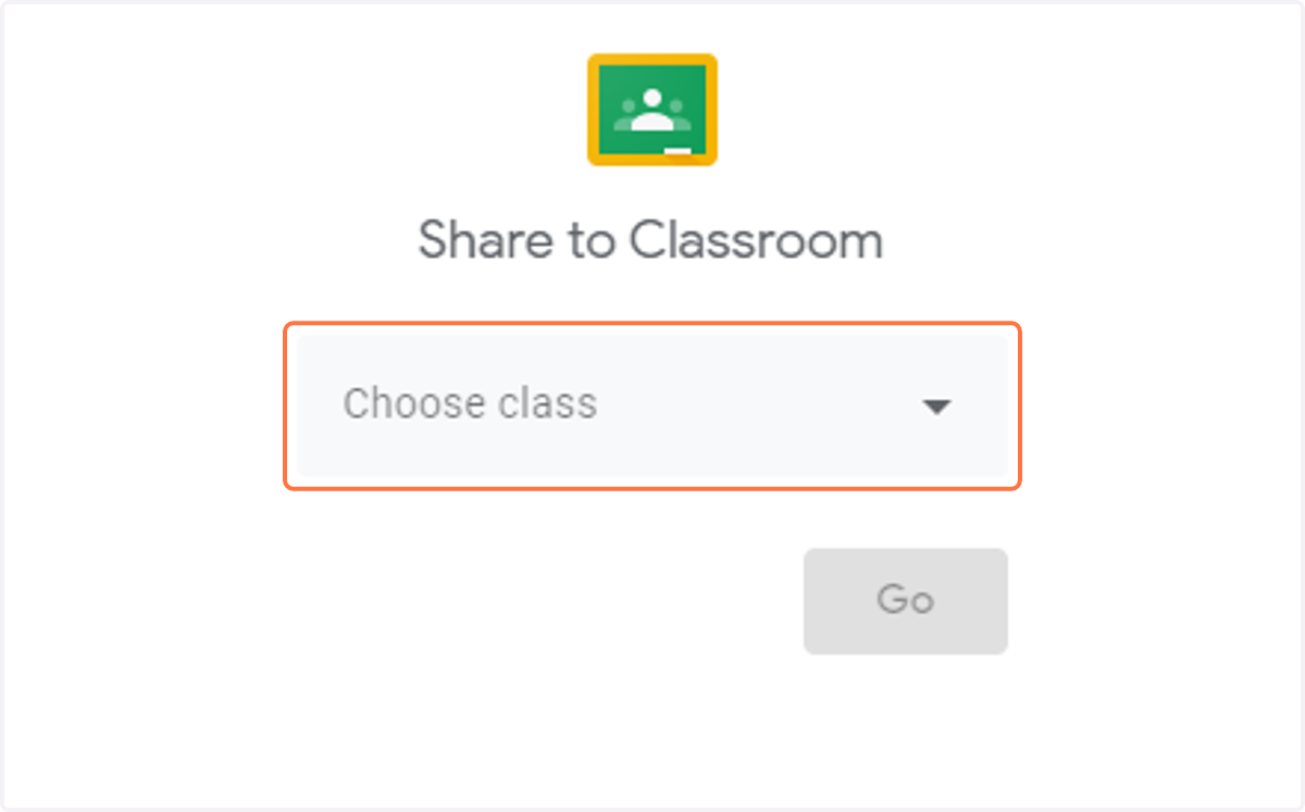Click on Choose class…