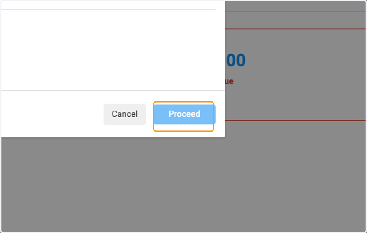 Select invoice from the drop down list