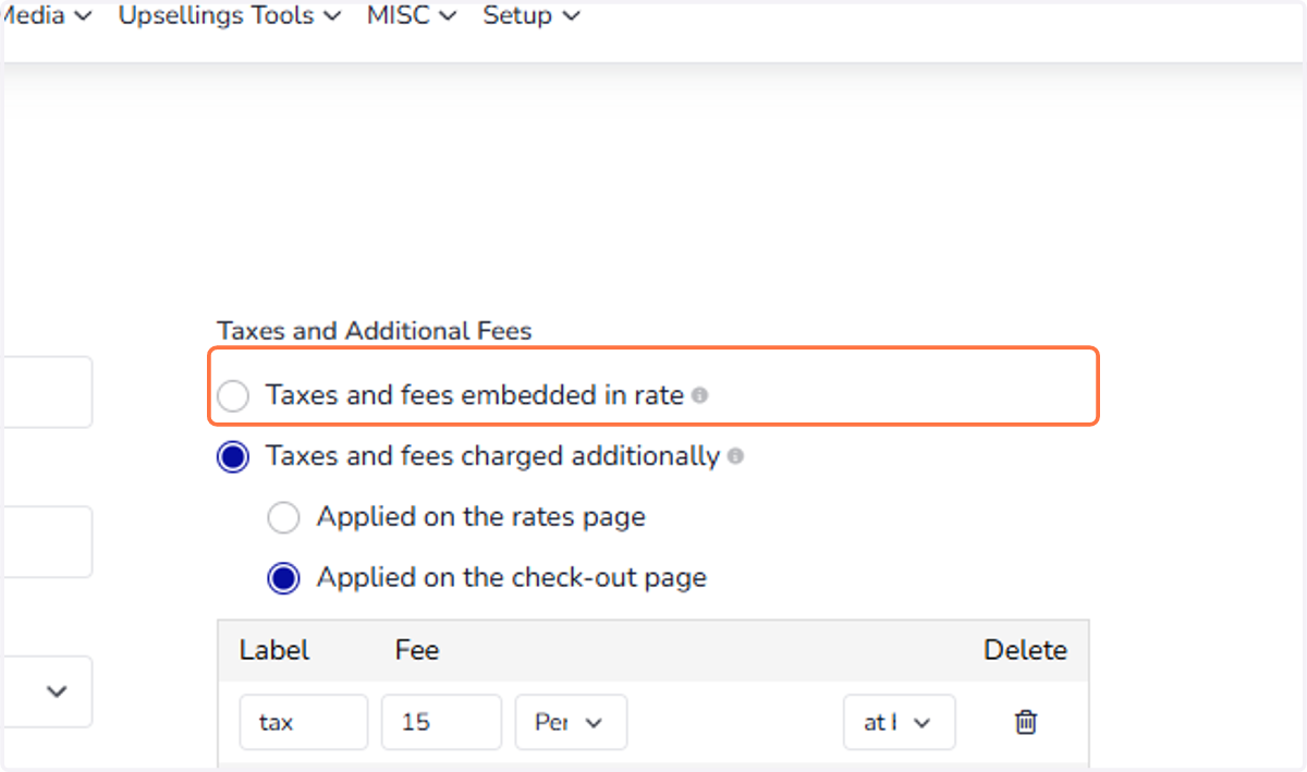 Taxes and Additional Fees