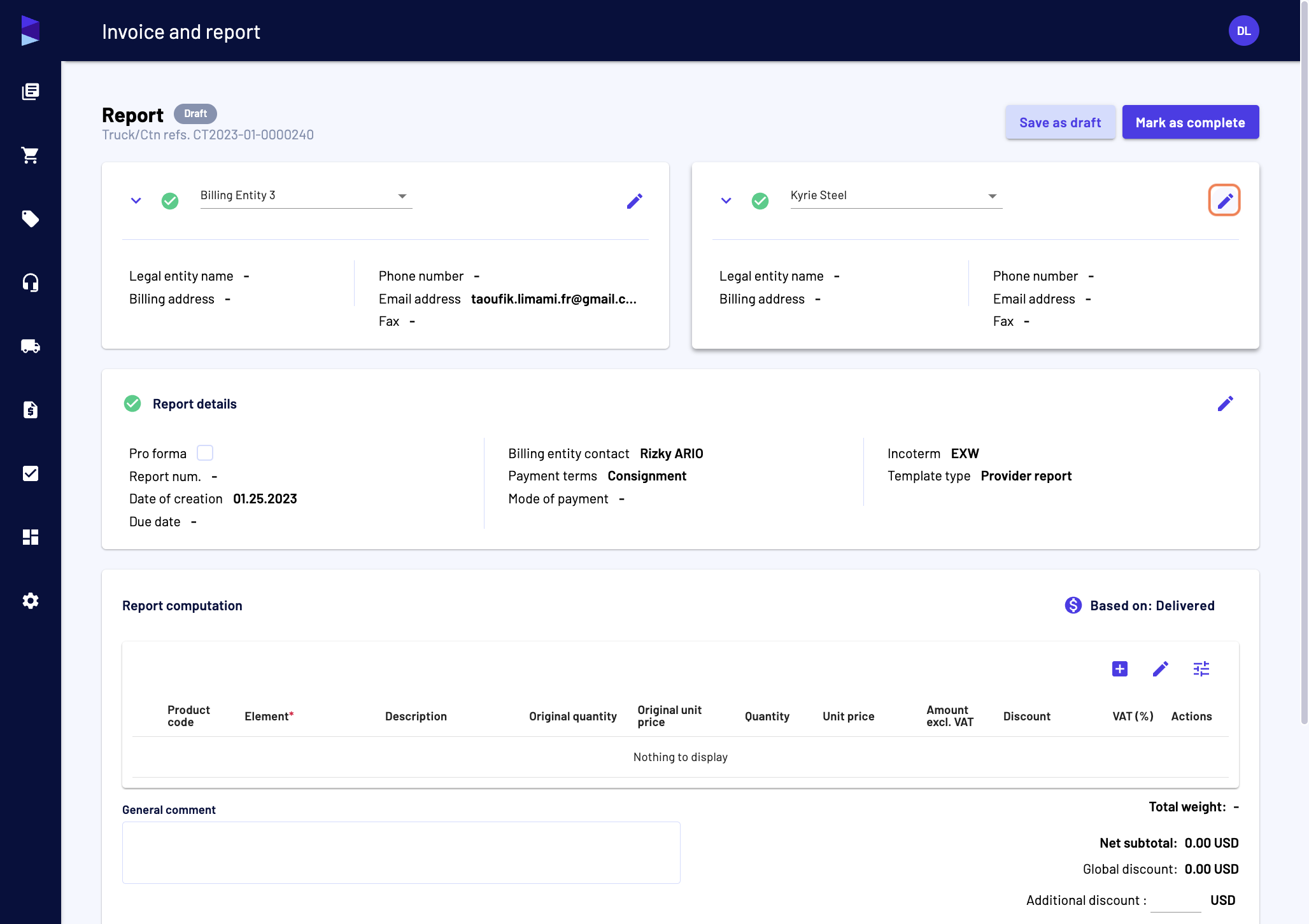 You can also edit the provider details