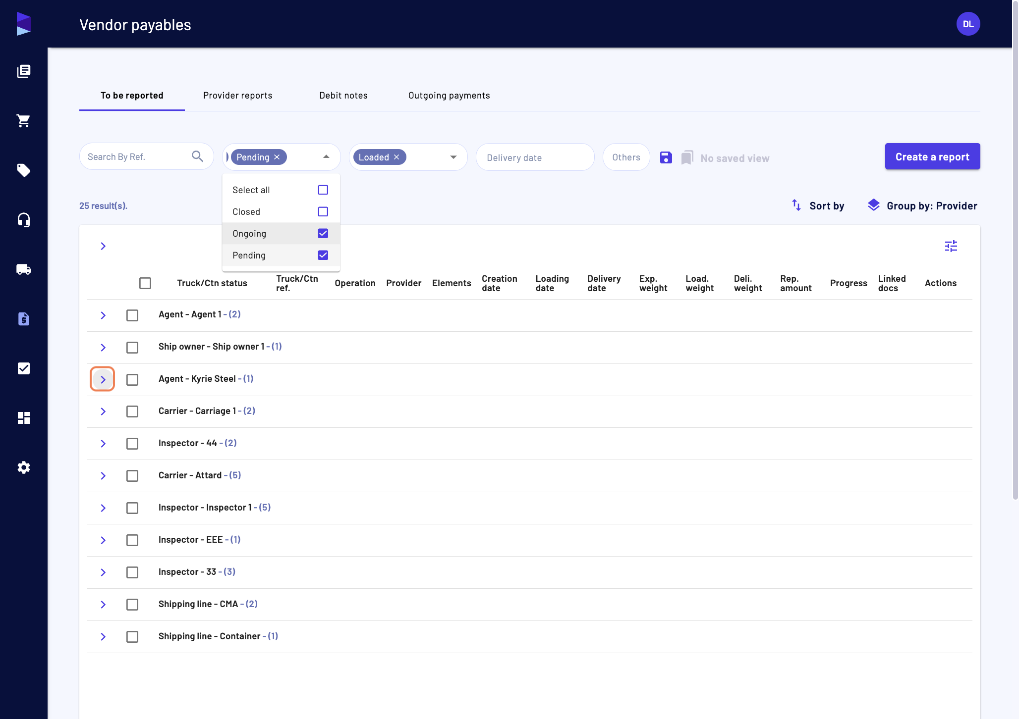 You can apply other data manipulation tools, such as searching, grouping, sorting and filtering