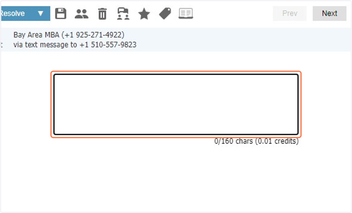 Create personalized SMS message