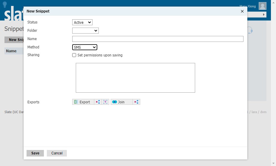 Select SMS Method