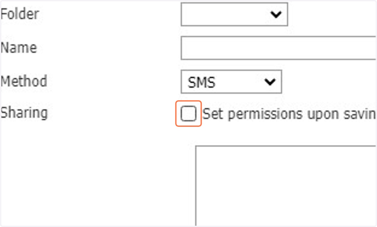 Check permissions if you want to share