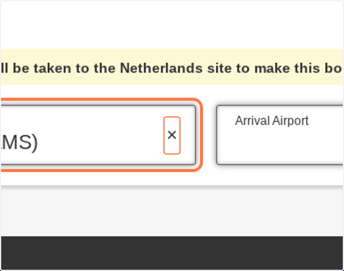 Click on Search flights