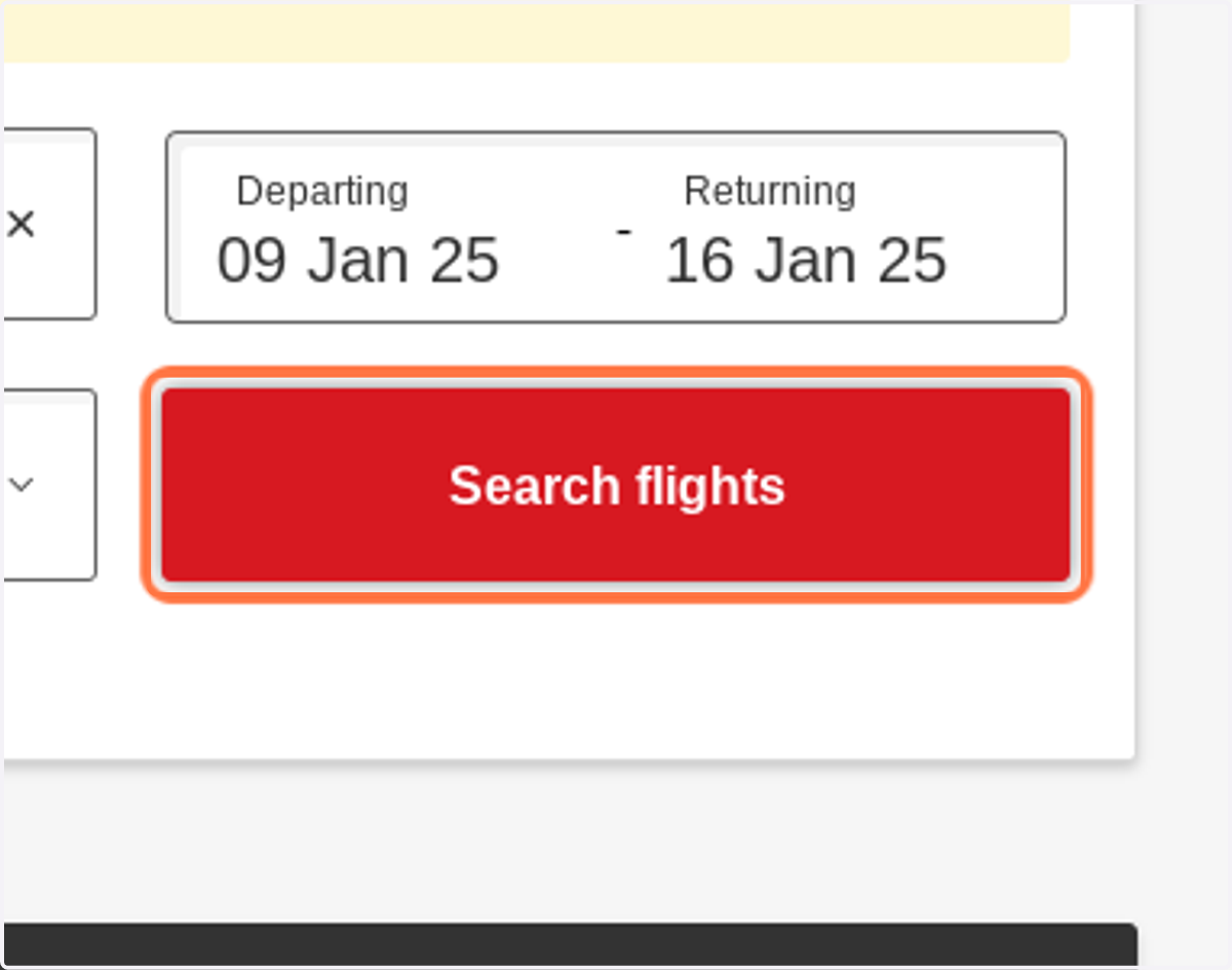 Click on Search flights