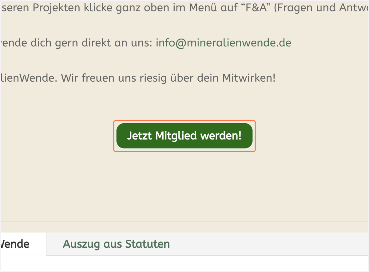 Scrolle etwas weiter nach unten und klicke nun auf "Jetzt Mitglied werden"