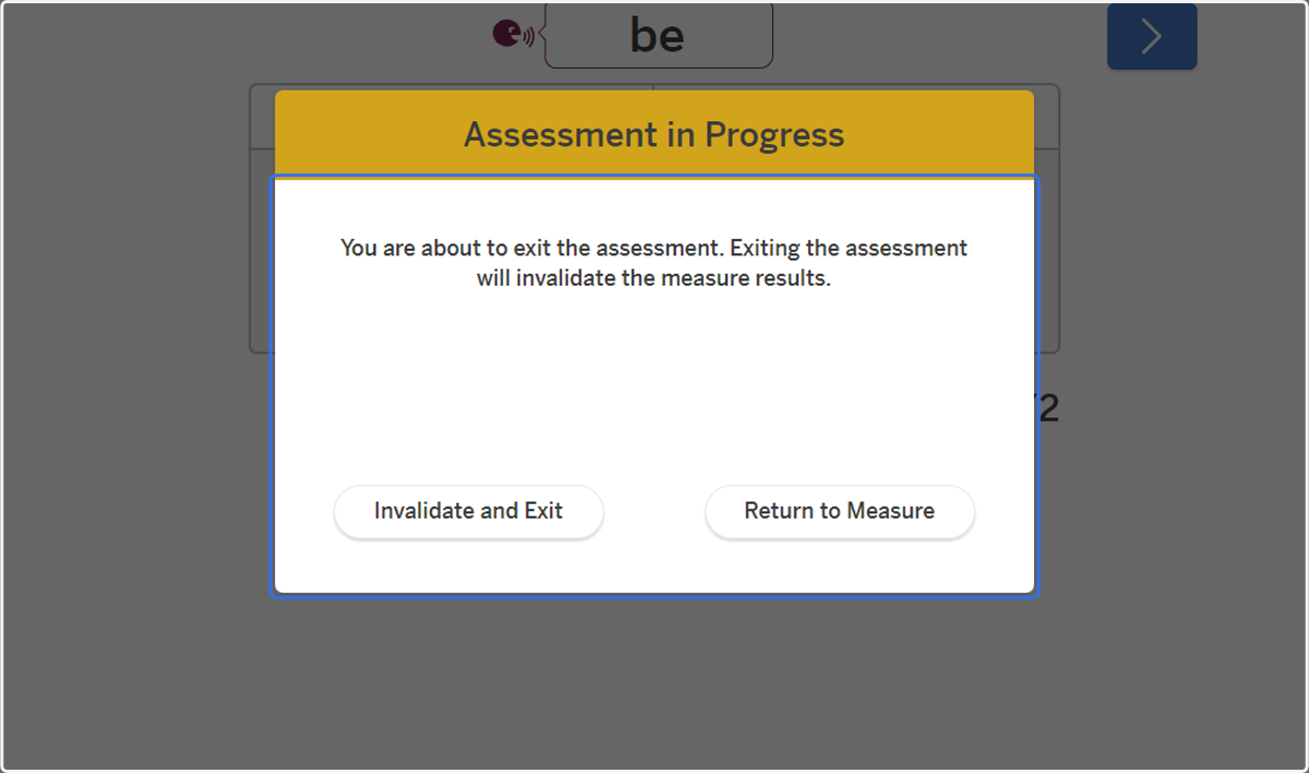If you click exit before the time elapses, you will receive this notice.