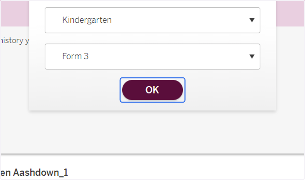 Click on OK