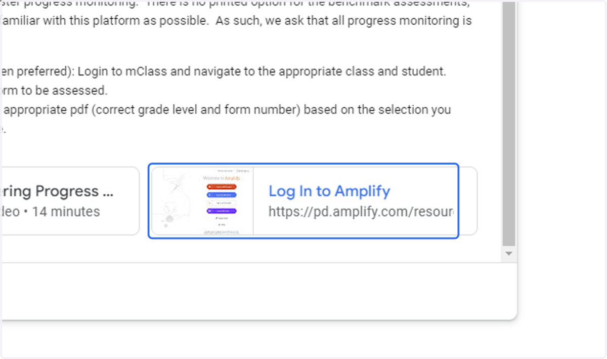 Scroll to the bottom and click on "Log In to Amplify…" You MAY be prompted to login to Amplify (see step 11).