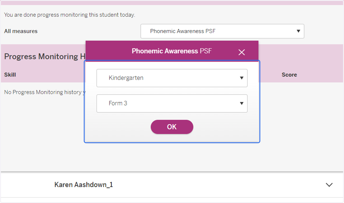 Choose the appropriate grade and form number.
