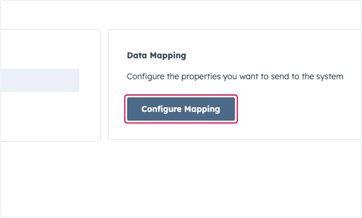 Click on Configure Mapping