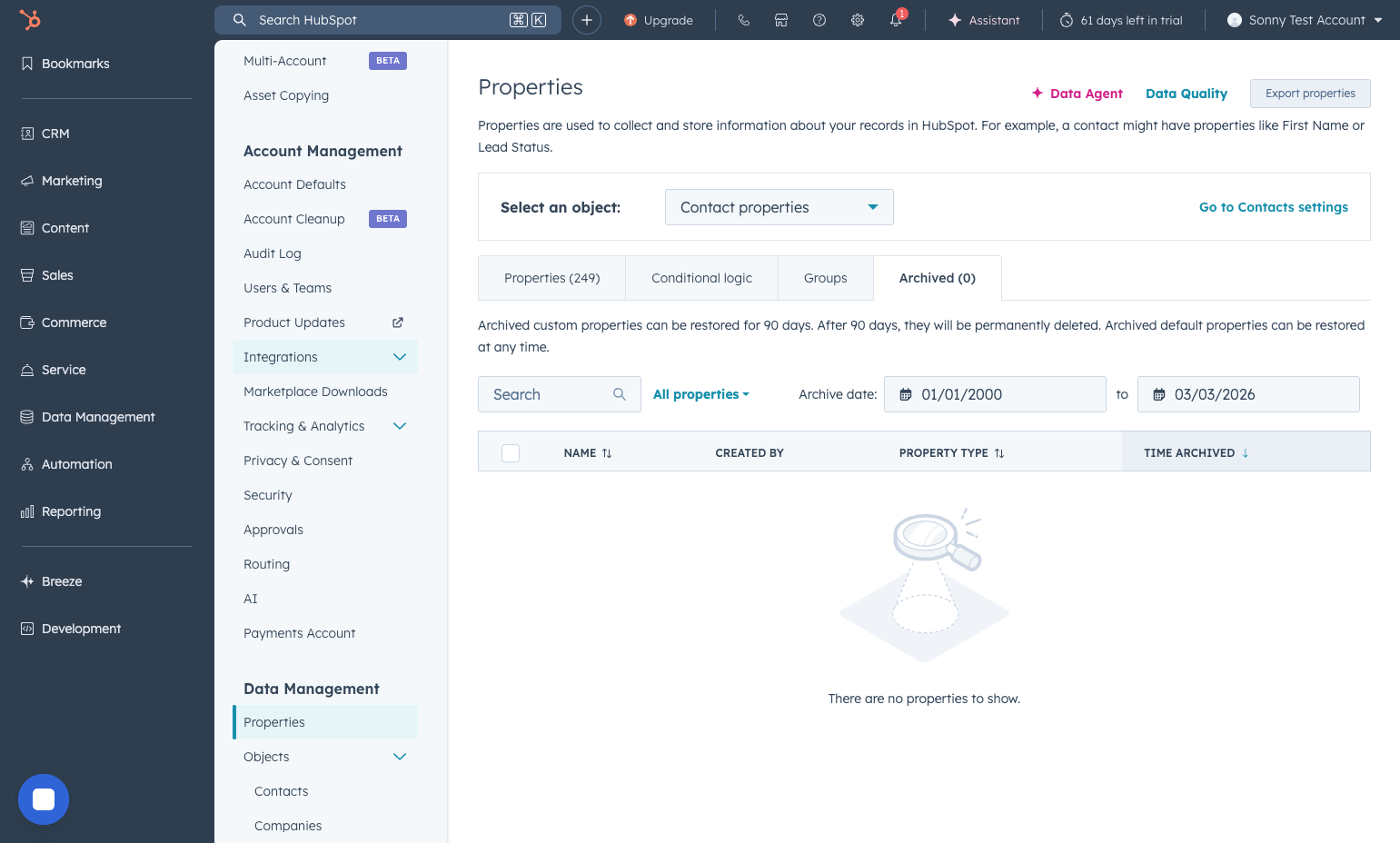 Click on Integrations