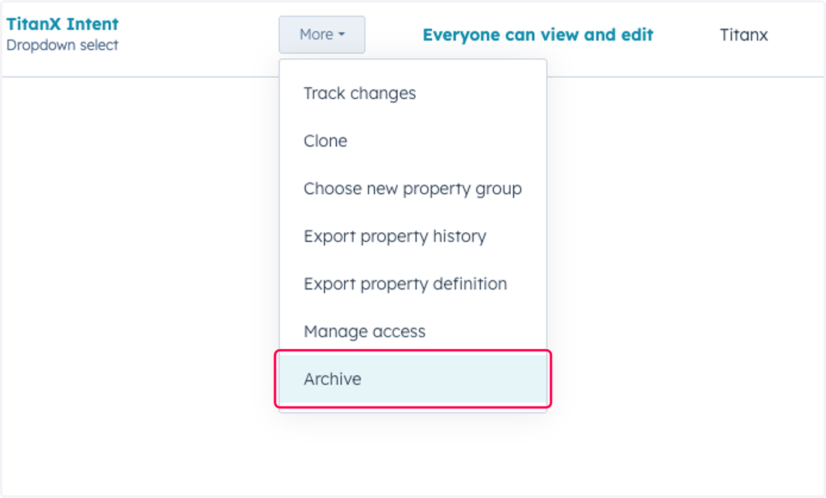 Click on Archive