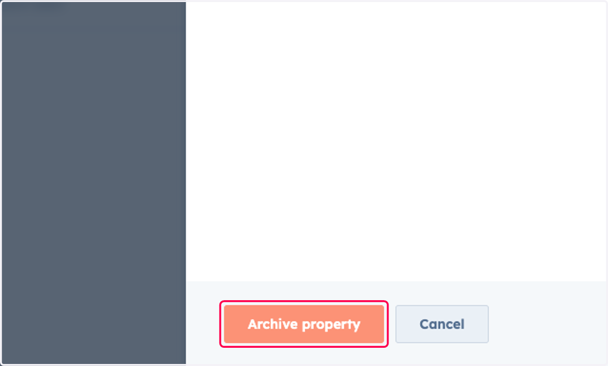 Click on Archive property