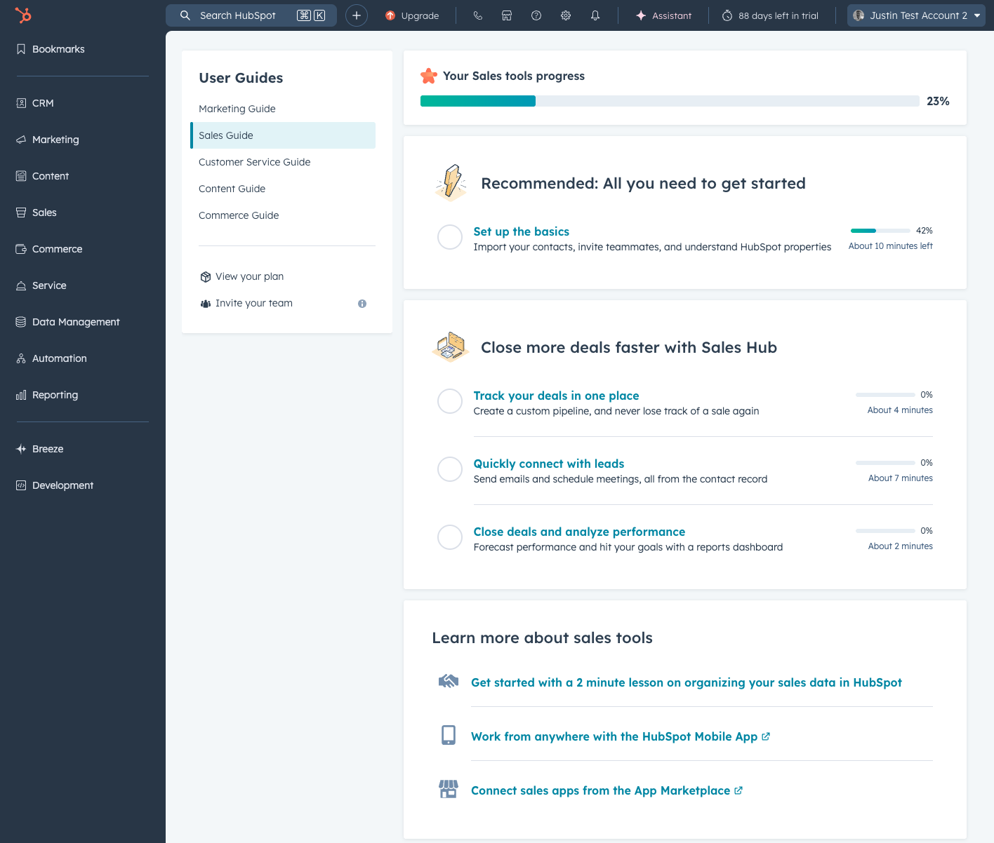 Click on Admin User Profile