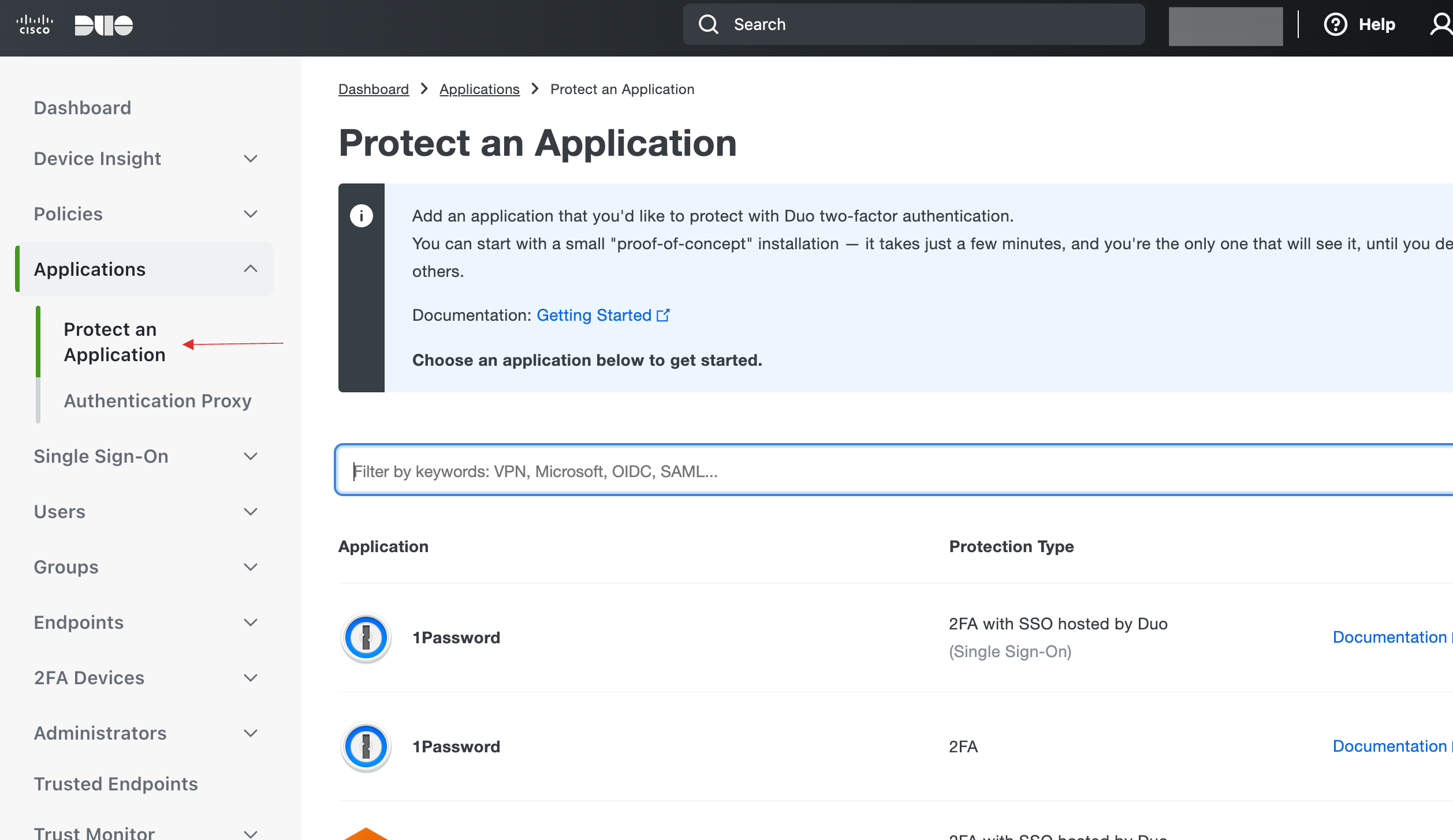 Protect an Application