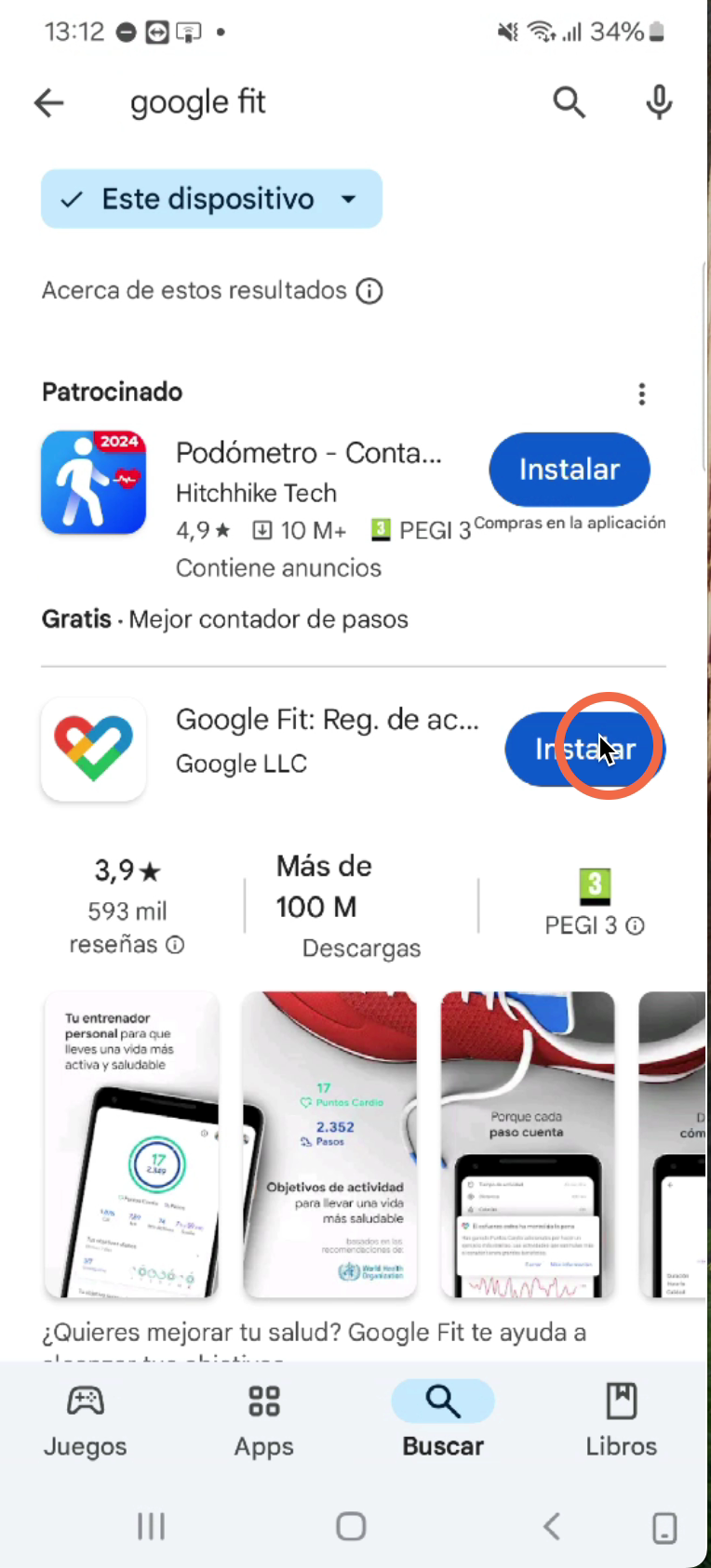 Procedemos a instalar la aplicación