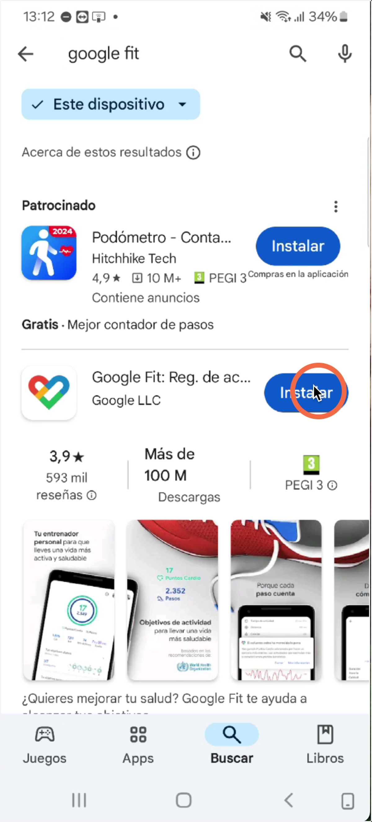 Procedemos a instalar la aplicación