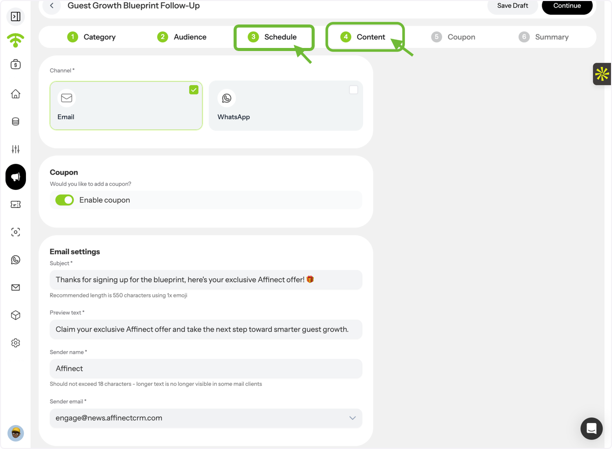 Build Your Campaign Content