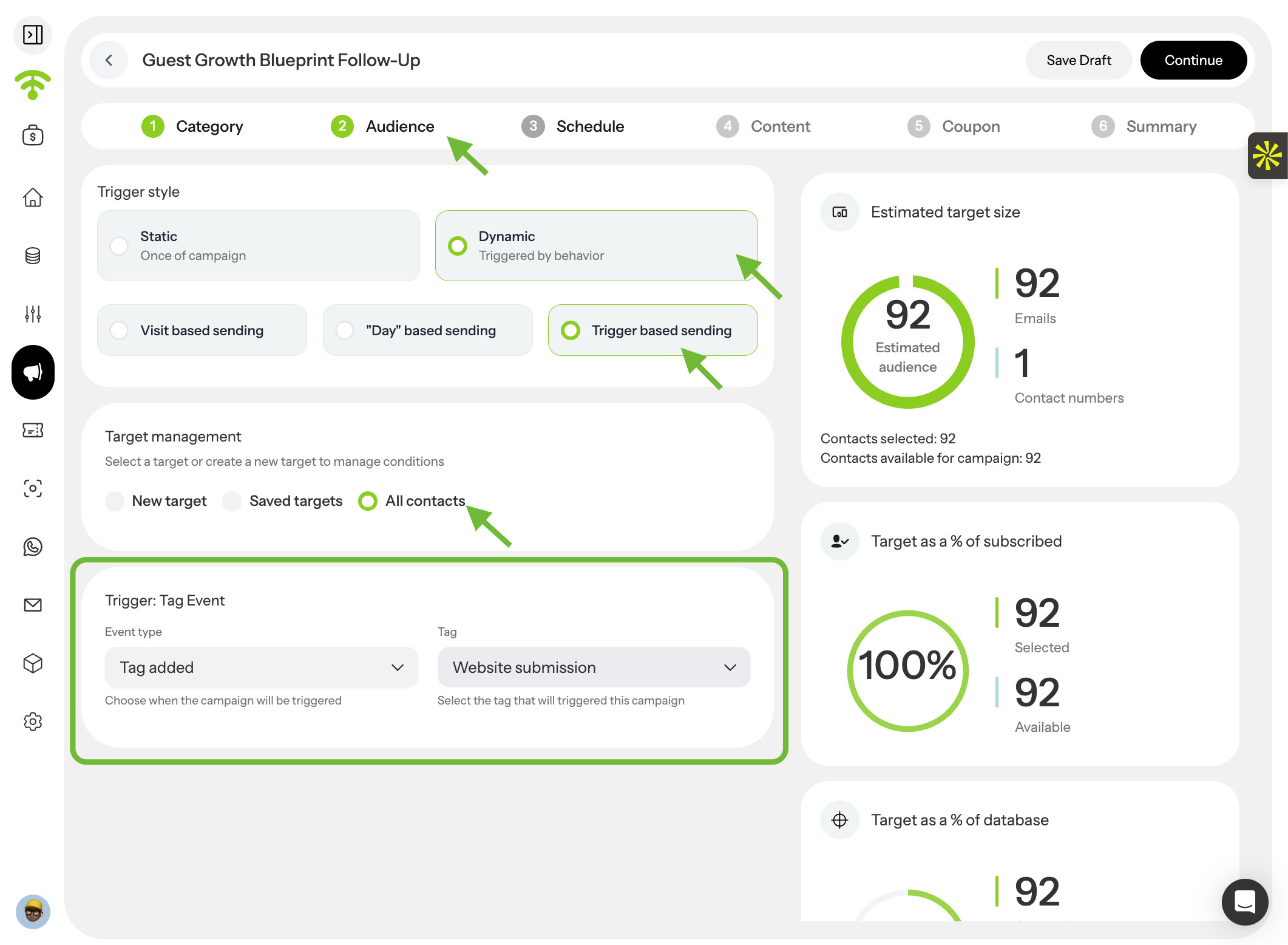 Configure Your Audience Trigger