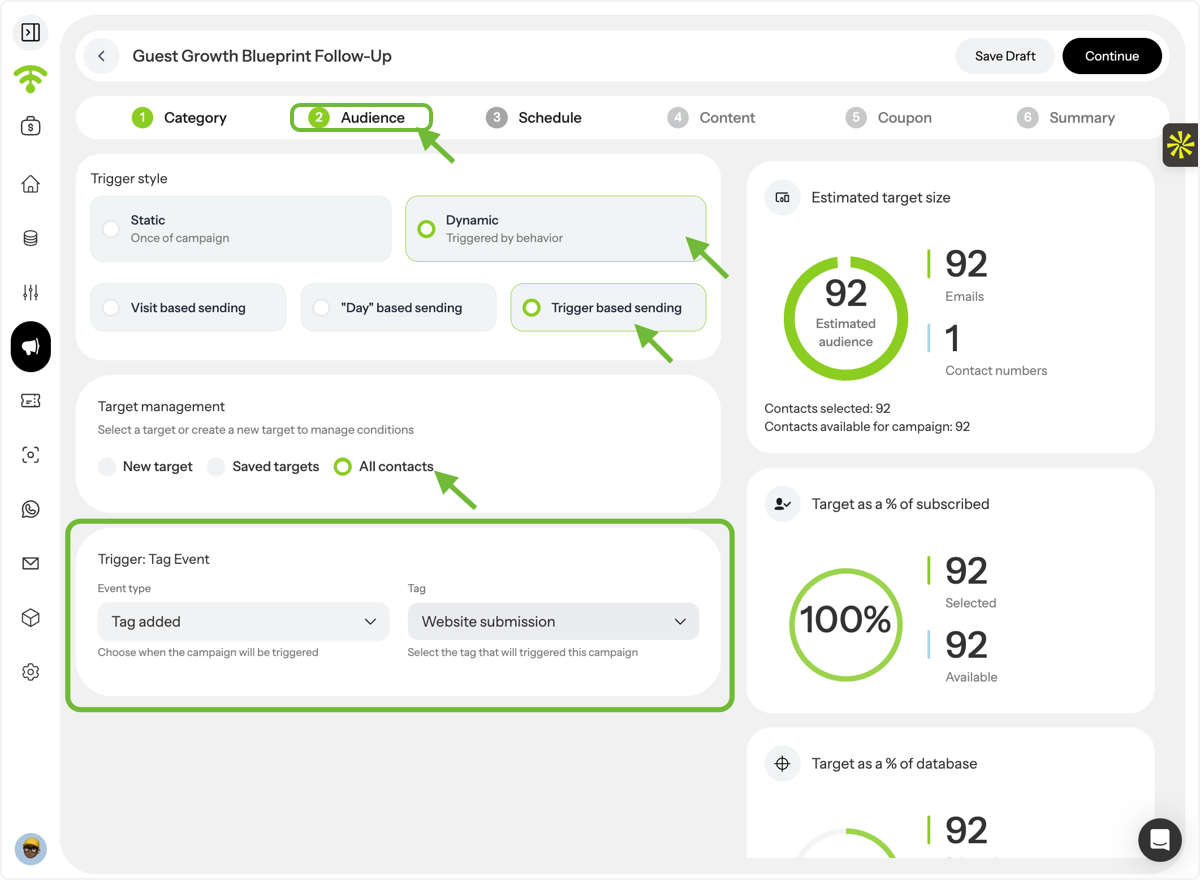 Configure Your Audience Trigger