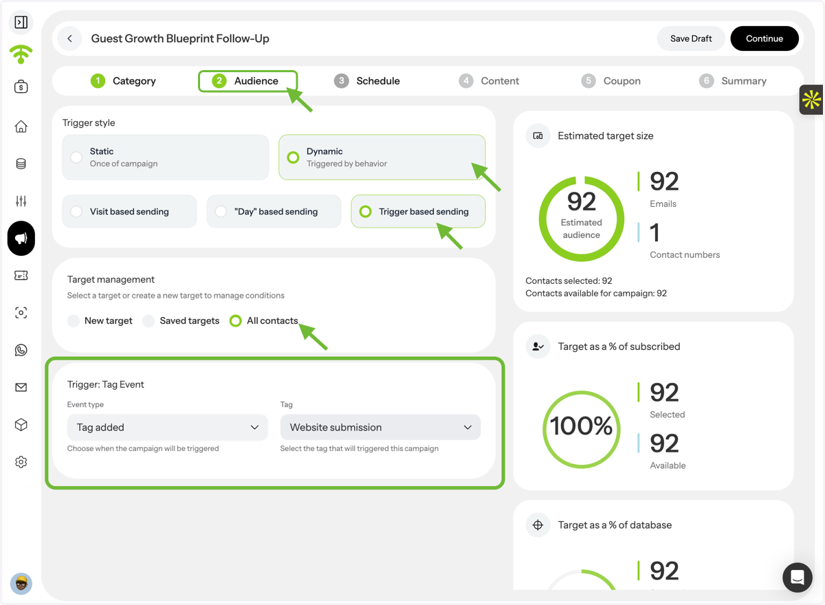 Configure Your Audience Trigger