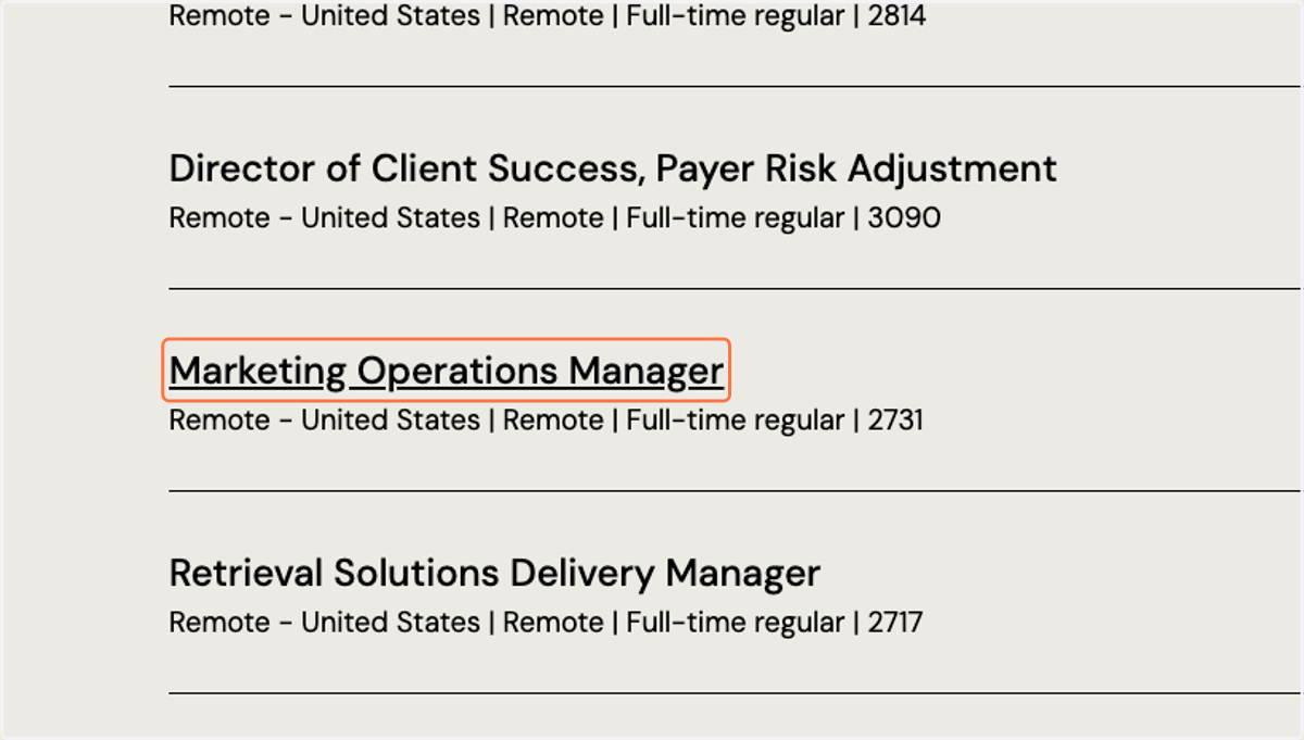 Review the job