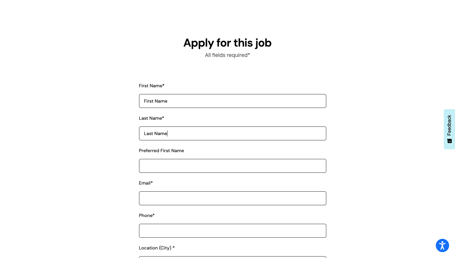 Complete the application