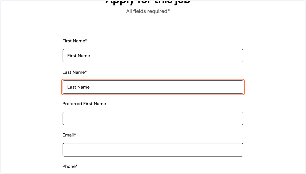 Complete the application