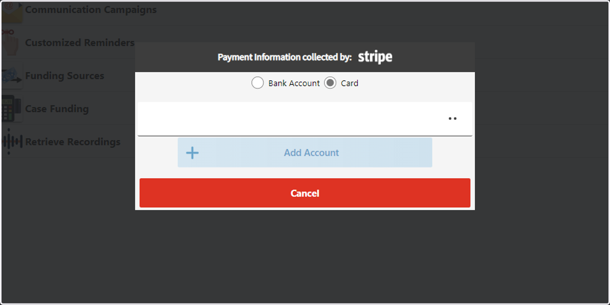 Click on Add Account