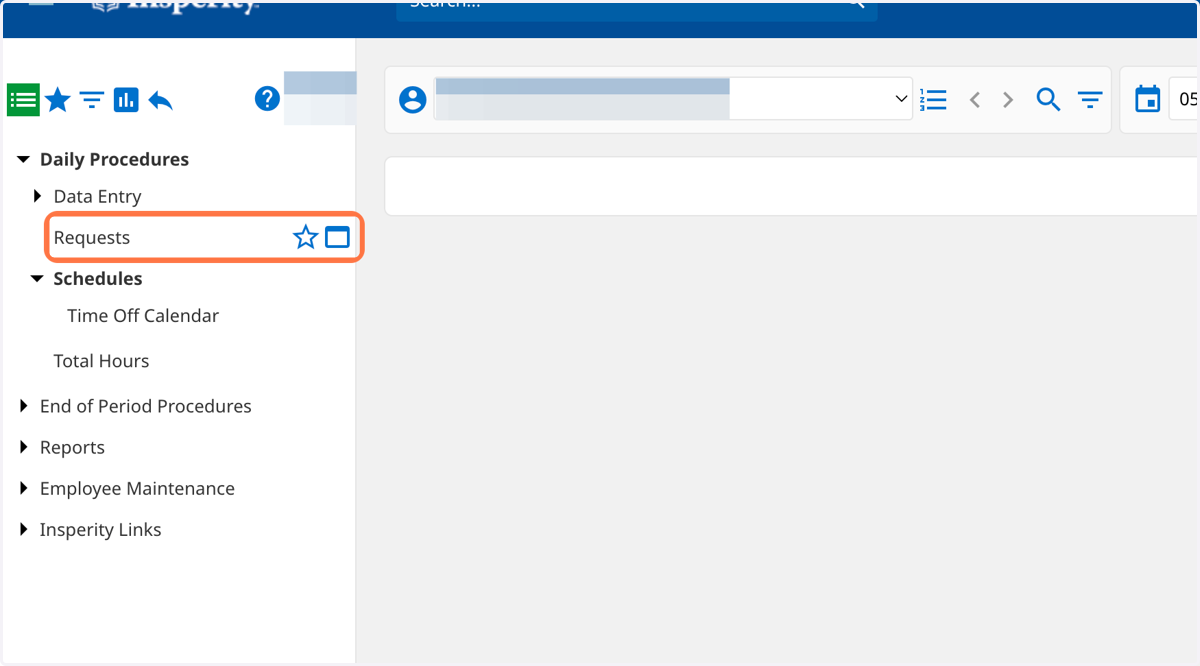 Click on Requests