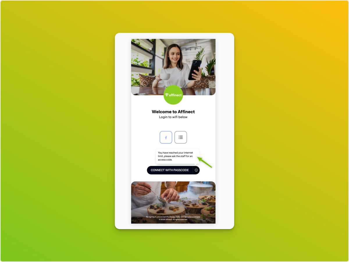 Guest Experience with Passcode