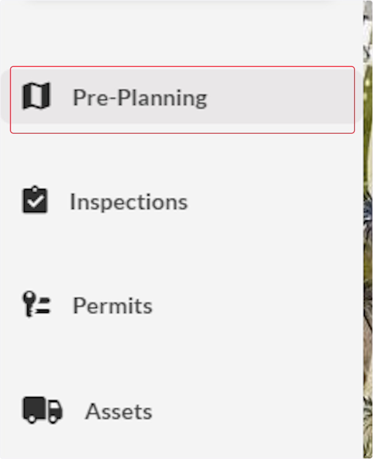 Click on Pre-Planning
