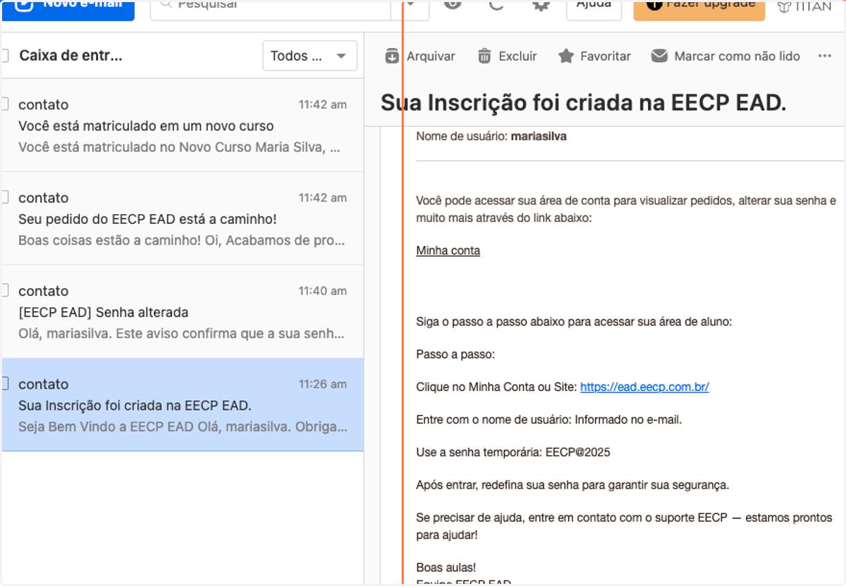 Veja seu usúario e senha padrão.