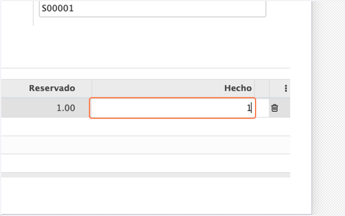 Escriba la cantidad de productos Entregados