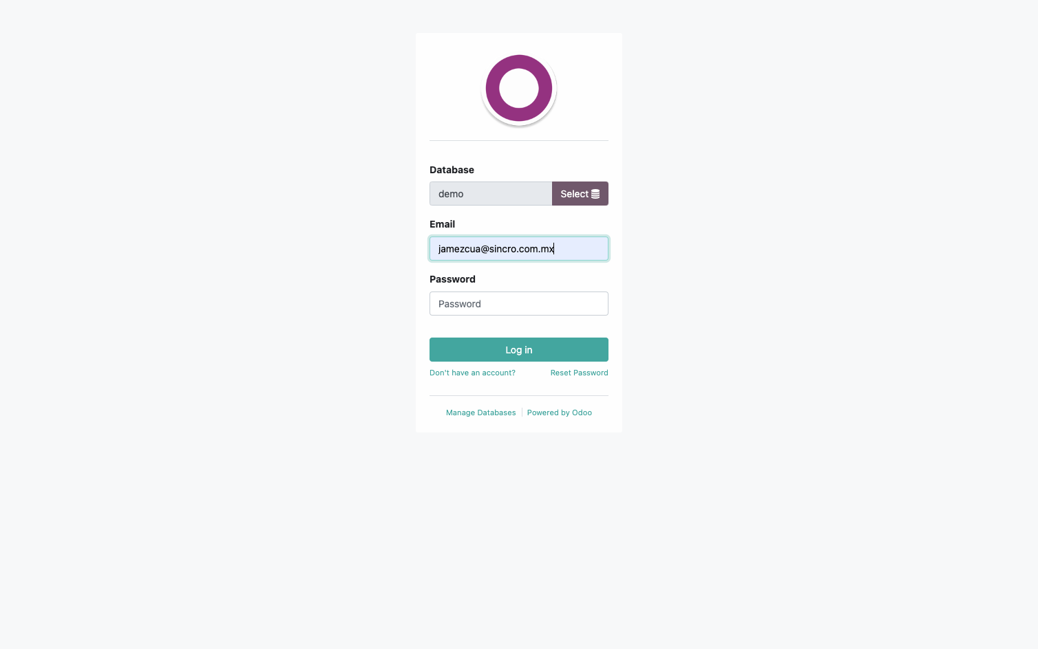 Ingresar el correo electrónico con el cual se registro