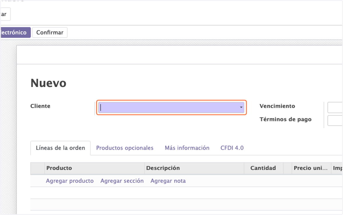 Click En Cliente