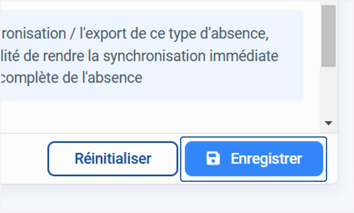 Cliquer sur "Enregistrer".