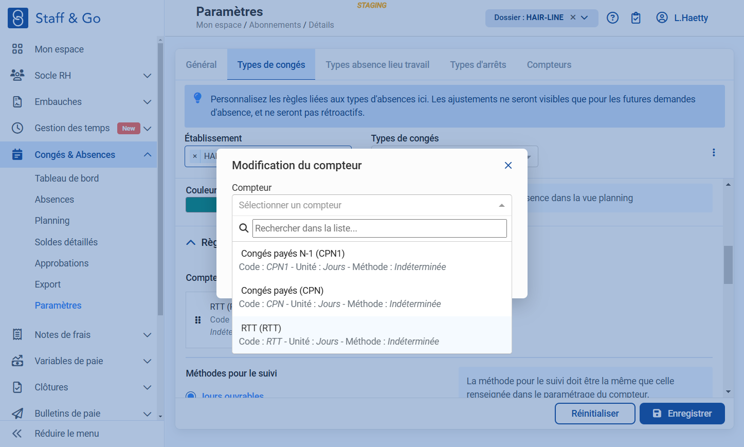 Choisir le bon compteur.