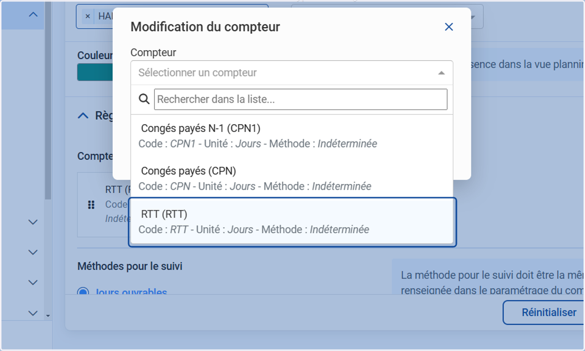 Choisir le bon compteur.