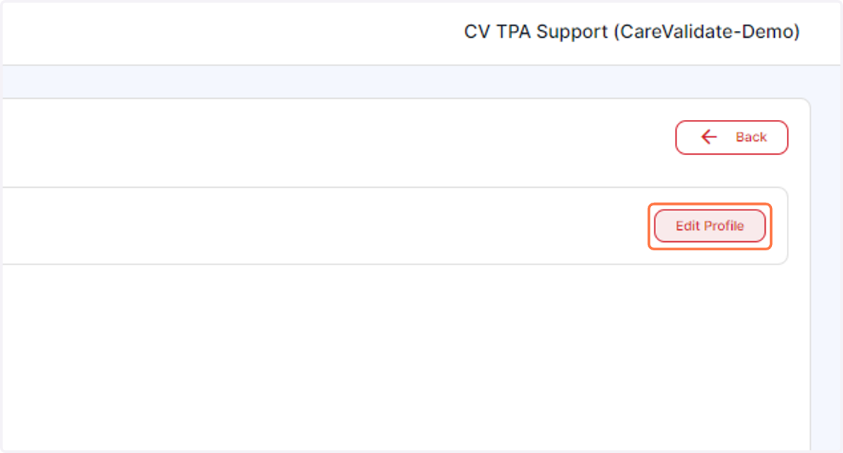 Click on Edit Profile